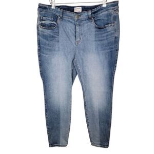 Lane Bryant mid rise skinny leg denim jeans size 20